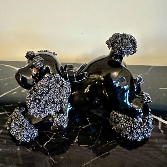 Pair of Arnart Black Spaghetti Poodles Vintage Collectible Handmade in Japan - Picture 6 of 15